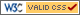 W3C valid css